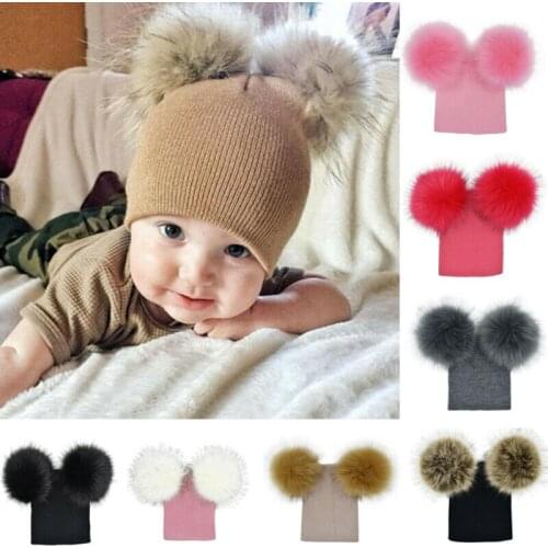 Pudcoco 2019 Brand New Style Infant Baby Girl Boy Kids Winter Pompom Ball Knit Woolen Hat Cap Beanie Bonnet