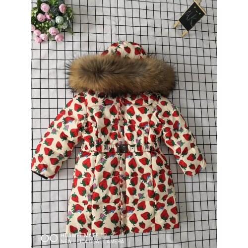 Child down suit girl 95cm-145cm 2019 winter down jacket childrens clothing girl down jackets child long thicken outerwear boy l