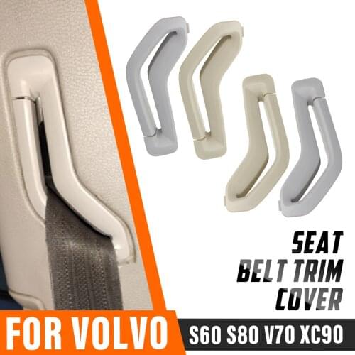 For Volvo S60 S80 V70 XC90 Left Right Seat Belt Retractor Guide Ring Belt Selector Gate Seat Belt Trim Cover 39885877 39885875