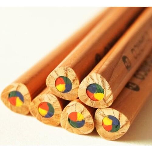 New arrival MARCO 6403 4color rainbow pencil thick triangle pole easy grip graffiti pen free shipping