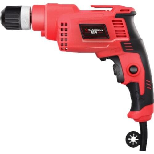 Hand electric drill household plug-in multi-function wooden door drilling machine 220V pistol drill high-power electric tool