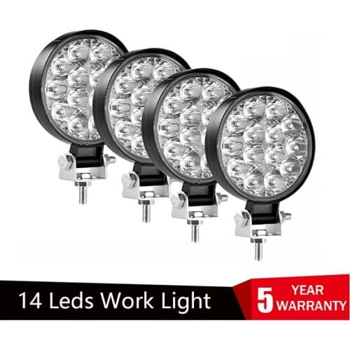 Led Light Bar 42W Offroad Car 4WD Truck Tractor Boat Trailer SUV ATV 24V 12V Spot LED Light Bar LED Work Light Driving Light