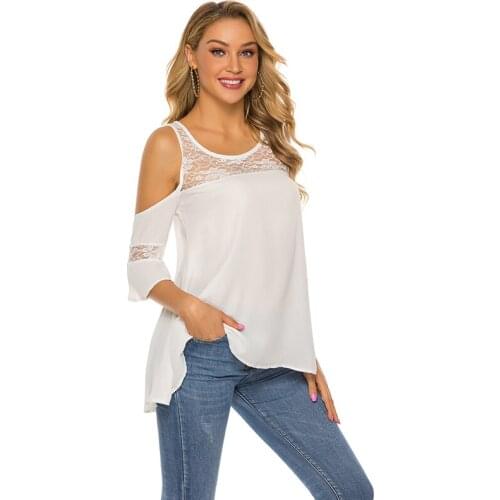 Slim O Neck Female T Shirt Summer Fashion New Off The Shoulder Street Harajuku Top Casual Patchwork Wild Female T Shirt