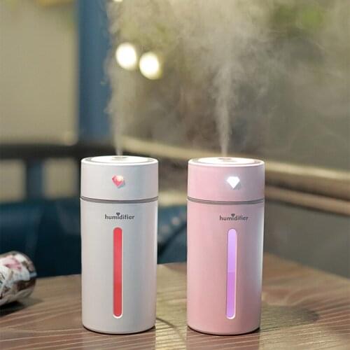 Usb Humidifier Mini Aroma Diffuser 250 Ml Difusor Aromaterapia Ultrasonic Humidifier with Led Colorful Lights Car Humidifier