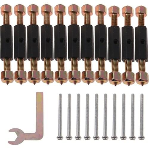 10 Pairs 86 Type Wall Switch Cassette Lower Case Damage Repair Tools Adjustable Length Bracket Rod Lever Socket Screw