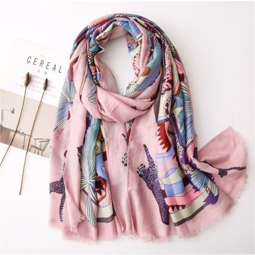 2020 Luxury Brand Womens Scarf Fashion Lady Silk Scarves Print Soft Shawls Pashmina Foulard Long Bandana Echarpe Hiver Femme