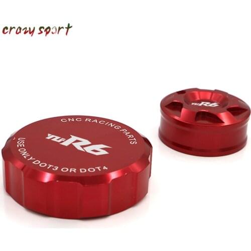 2021 Front Rear Brake Fluid Reservoir Cover Cap For YAMAHA YZF-R6 2006-2021 YZF R6 YZFR6 Motorcycle Accessories