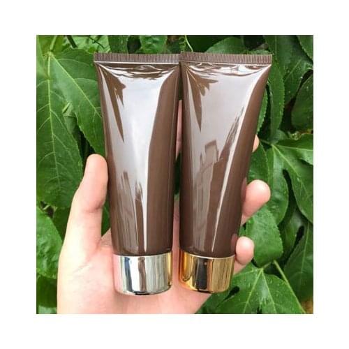 300pcs 100g 100ml High Class Empty Brown Eye Cream Storage Tube, Cosmetic Soft Hose Containers,Squeeze Skin Care Cream Soft Tube