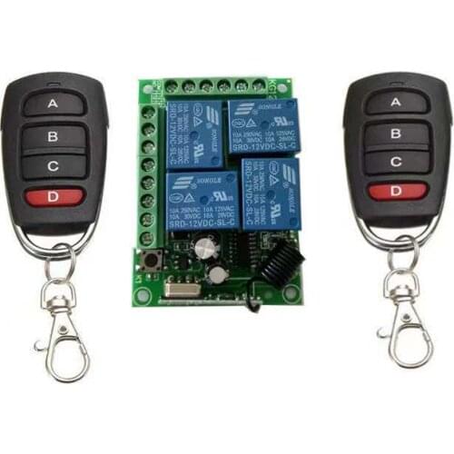 12V 4-channel wireless remote control switch, multi-function wireless receiver, free choice of seven working modes