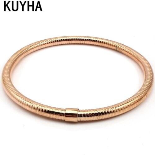 316L Stainless Steel Wrist Bangles Bracelets 5mm Thick Bracelet Accessories DIY Jewelry For Present