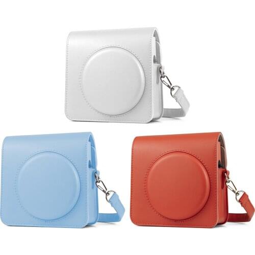 New Cover For Fujifilm Instax Square SQ1 PU Leather Case Protector Pouch Bag Protective Soft Carry Bag Cover With Shoulder Strap