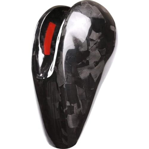 Color My Life Car Gear Head Shift Knob Cover Gear Shift Handle Ball Collars for Porsche CS002 Forged Pattern