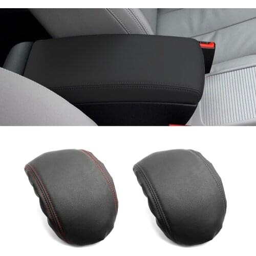 For VW Passat B6 2005 2006 2007 2008 2009 PU Leather with Sponge Car Interior Center Console Lid Armrest Protection Cover Trim