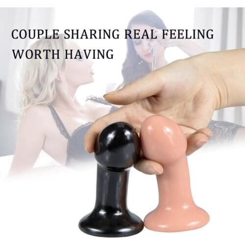 Bullet head PVC dildo with sucker small penis female masturbation device sex products female anal plug for beginners