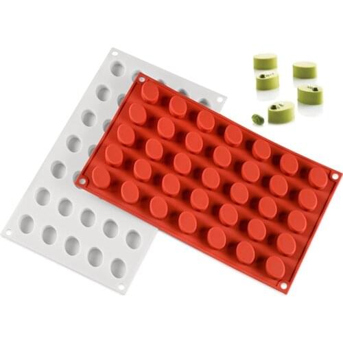 35 Hole Cake Molds French Dessert Mousse Silicone White Pastry Mould DIY Baking Non-Stick Bakeware 3D Cake Decorating Molds