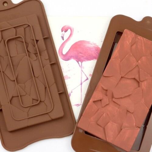 Fragments Silicone Chocolate Mold for DIY Handmade Cookie Biscuits Pastry Dessert Jelly Pudding Bakeware Mould Decorating Tools