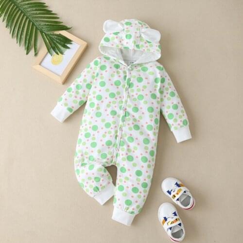 Newborn Baby Boy Clothes Infant Warm Long Sleeve Romper Jumpsuit Kid Hooded Girl Outfit