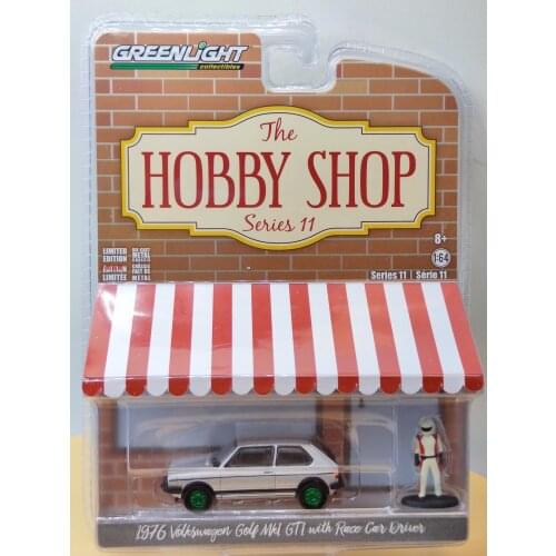 1/64 GreenLight 1976 Volks wagen vw Golf GTI with Racer green edition Collection of die-cast alloy car models