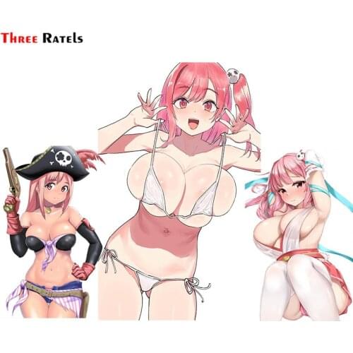 Three Ratels F400 Honoka Dead Or Alive And 1 More For Moto Car & Suitcase Cool Laptop Sticker Skateboard Decal Decoration