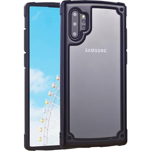 Note 10 plus Transparent Shockproof Candy armor Phone Case for Samsung S8 S9 S10 plus Note 8 9 10 Full protective Back cover