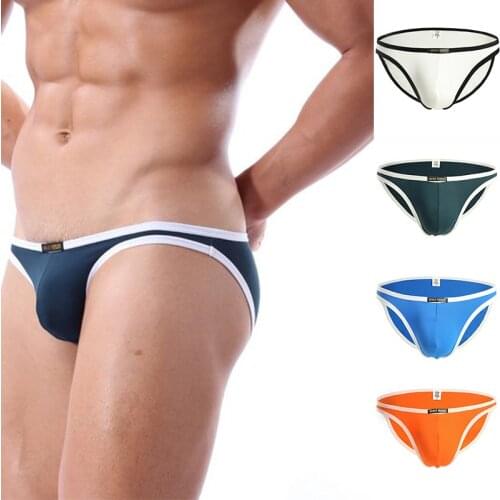New Sexy Underwear Men Jockstrap Low Waist Gay Mans Underwear Bikini Men Briefs Mens Lingerie Cueca