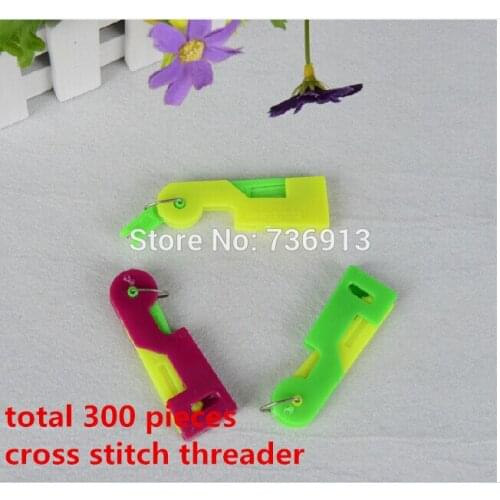 Wholesale Cross Stitch Tool Threader Embroidery Tool 1 Lot=300 Pcs Free Shipping