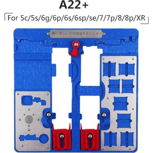 12in1 PCB holder fixture for iPhone XR/8P/8G/7P/7G/6SP/6S/6P/6G/5S A10 A9 A8 A7 CPU Nand Chip Repair Tool Logic Board Chip Fix
