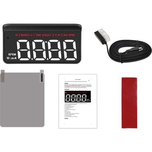 M5 Car HUD OBD2 Head Up Display Fuel Consumption Coolant Voltage Projector Windshield Auto Electronic RPM Alarm