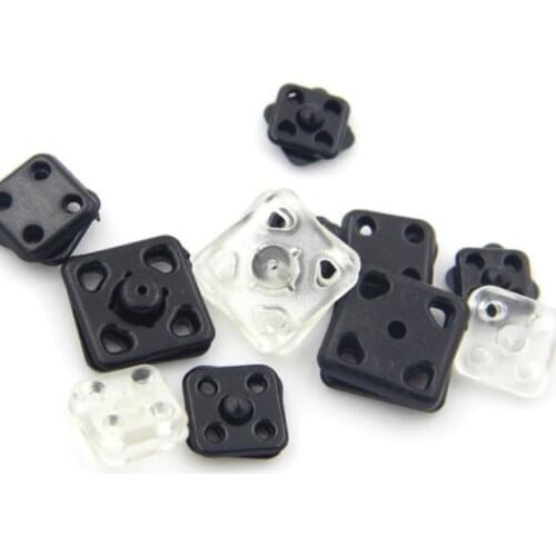 15pcs/lot Transparent Plastic Snap Buttons Invisible Button Dark Button Down Shirt Womens Clothing Baby Button