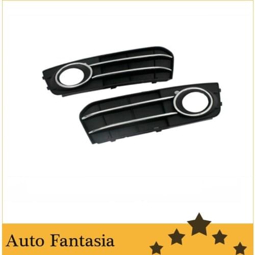 Business gift front fog light grille with chrome line accent -for Audi a4 b8