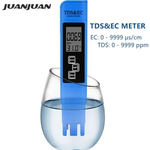 EC TDS Tester Digital Water Quality Purity Temperature Pocket Meter Aquarium Pool LCD Pen Monitor 50% off