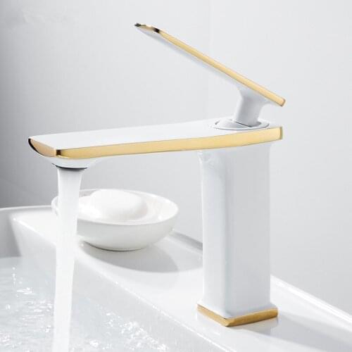Basin Faucet Gold Bathroom Faucet Mixer Tap Brass Basin Mixer Bathroom Basin Faucet Mixer Tap Hot and Cold Sink faucet