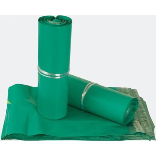 100Pcs/Lot Dark Green Plastic Envelope Waterproof Poly Mailer Plastic Shipping Bags Self Seal Adhesive Mailing Envelopes 7 Sizes