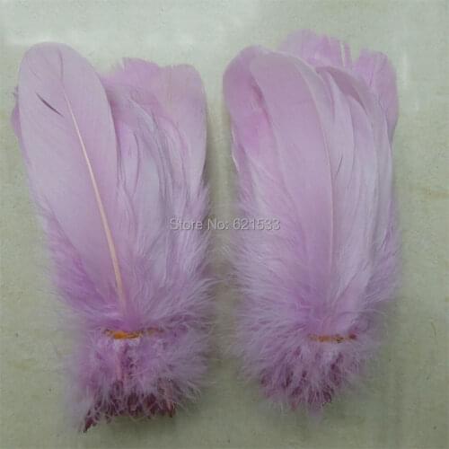 200PCS/LOT! Lavender GOOSE NAGOIRE feathers, real feather for millinery, weddings, accessories, crafts 13-18cm long
