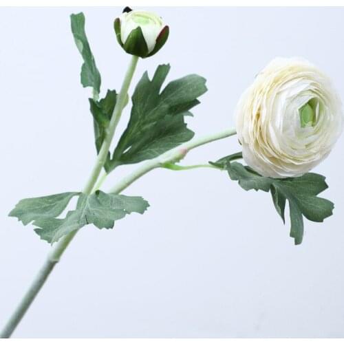 5Pcs Flocking 2 Heads Small Peony Artificial Flowers Wedding Decor Fake Flowers Photography Props Home Living Room Decoration