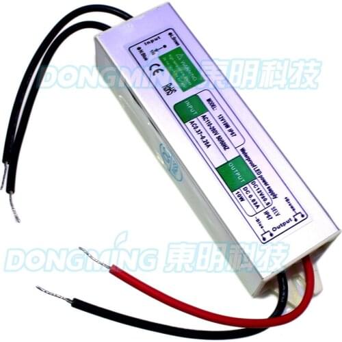 Wholesale 5pcs/lot DC 12V led strip power supply 0.83A 10W switching light driver 2 year warranty waterproof power transformer