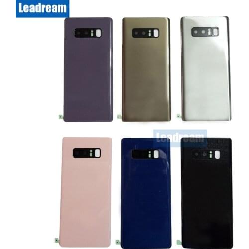 50PCS Back Battery Door Housing Cover Rear Glass with Camera Lens Adhesive for Samsung Galaxy Note 8 N950 N950F Free DHL