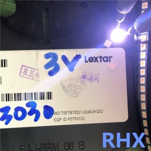 500PCS FOR Lextar 3030 3v Cold white 100%NEW