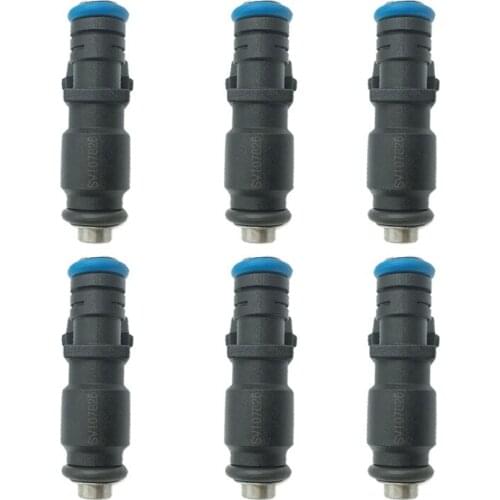 6Pcs Car Fuel Injectors Nozzle For Wuling Zhiguang Hongtu Rongguang /Siemens automobile nozzle OEM SV107826