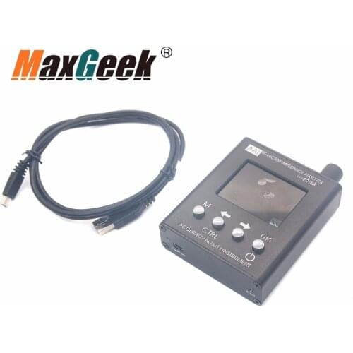 Maxgeek N1201SA+ NFC RFID Antenna Analyzer RF Vector Impedance Tester Meter 35MHz to 2.7GHz