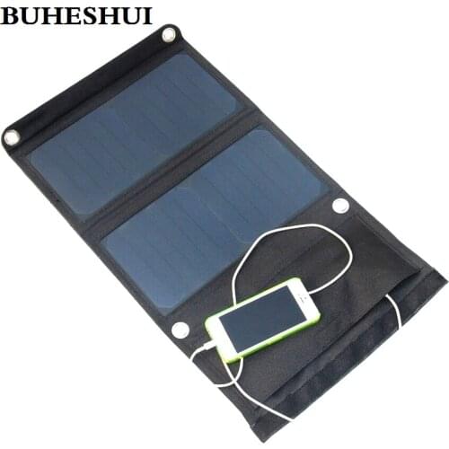 BUHESHUI 18W Foldable Solar Charger Solar Mobile Charger For iphone Solar Battery Charger Sunpower Solar Panels Free Shipping