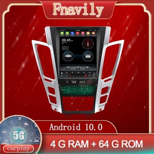 Fnavily Android 10 Car Radio For Cadillac CTS OLD Car Multimedia System Player GPS Navigation Vertical Screen Tesla Style 10.4"