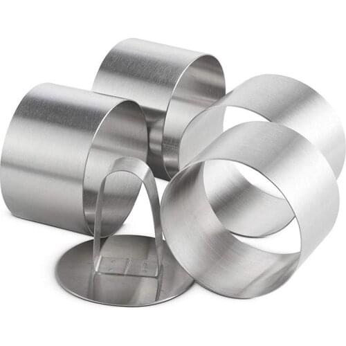 Mould For Salad Baking Dish Diy Bakeware Tools Cupcake Mold Salad Dessert Die Mousse Ring Cake Cheese Tool Stainless Steel