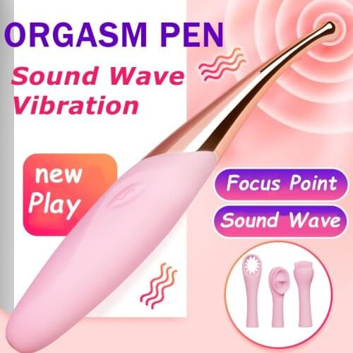 Clitoris Pen Vibrator High Frequency Sound Wave for Women Clit Stimulator Toys FemaleMasturbation Massage Adult Sex Toy