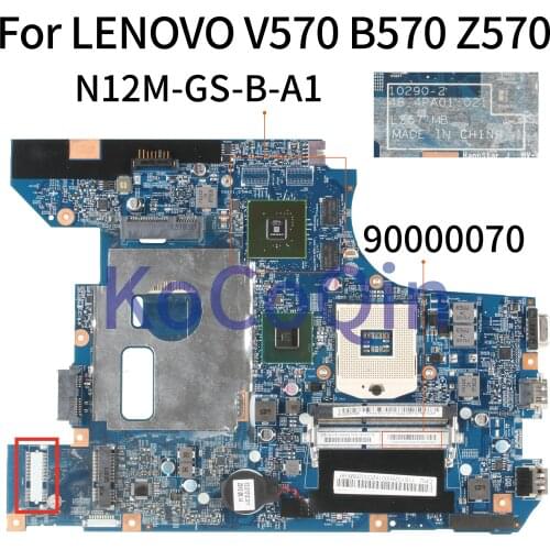 KoCoQin Laptop motherboard For LENOVO B570 B570E HM65 Mainboard 90000070 10290-2 48.4PA01.021 LZ57 N12M-GS-B-A1