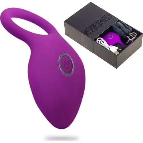 Penis Ring Cock Vibration Ring Sex Toys for Men Elastic Scrotal Binding Delay Ejaculation Clitoris Male Chastity Device