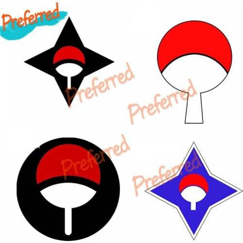 Ninja Uchiha Clan Symbol Scratch-proof Car Stickers Motorcycle Personality Vinyl DIY Anime Decal KK Vinyl Cover Scratches PVC