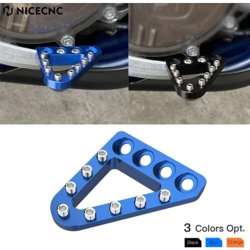 CNC Adjustable Brake Pedal Tip Plate for Husqvarna TE TX TC FC FX FE 125 200 250 300 350 450 501 2017-2021 2020 2019 Aluminum