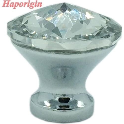 New 10pcs 30mm Colorful Chinese Redbud Crystal Cabinet Knobs Furniture Drawer Handles Wardrobe Pulls Cupboard Shoes Box Knobs