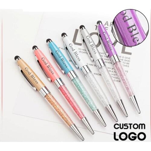 New Touch Screen Ballpoint Pen Engraving LOGO Private Custom Ballpoint Pen Multi-function Business Office Pen Student Stationery